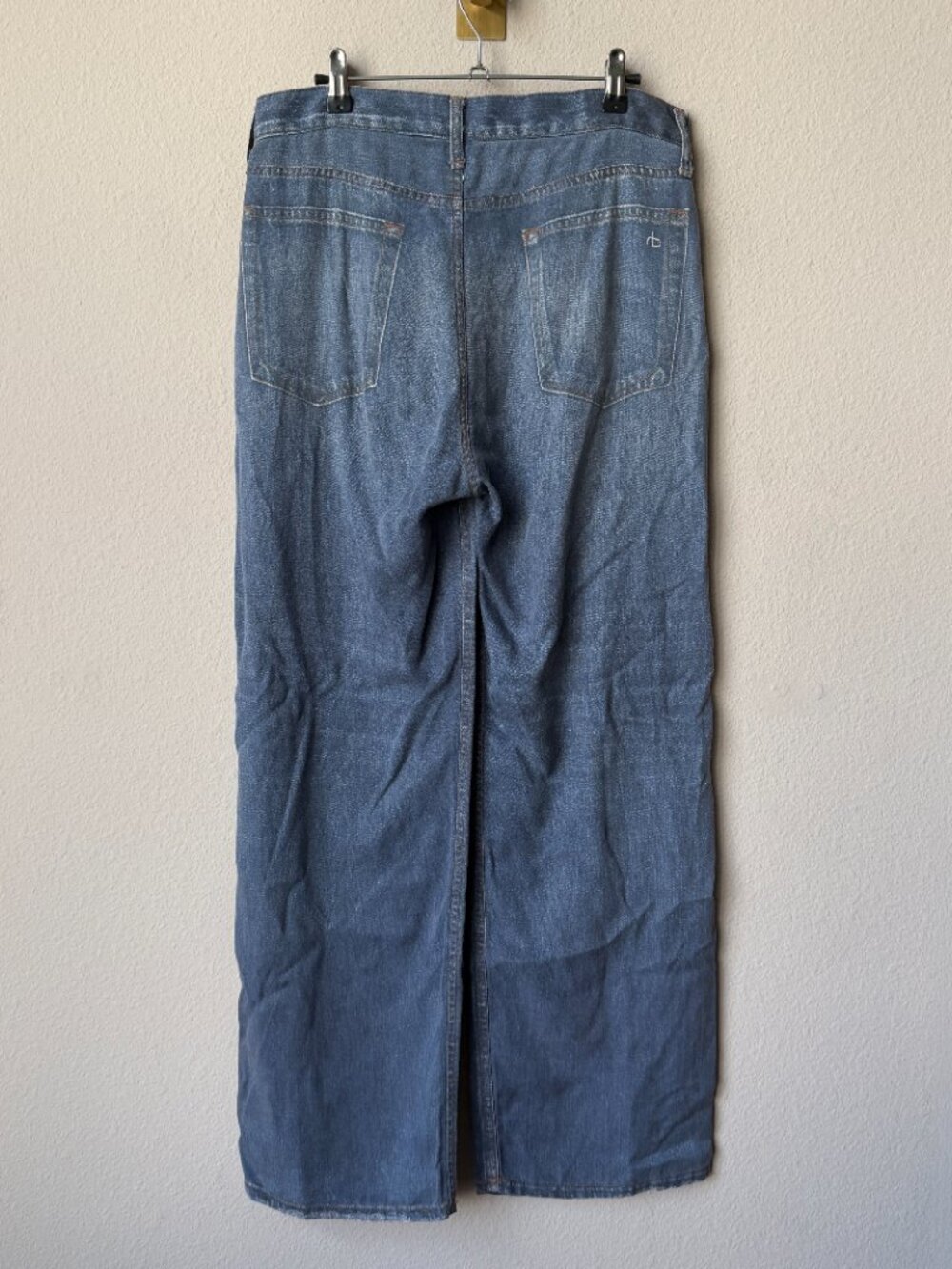 Rag & Bone Miramar Viral Wide Leg Faux Jeans Size 27 - Picture 3 of 5